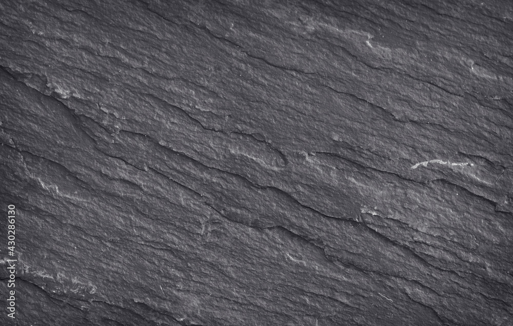 Fototapeta premium Dark grey black slate stone background or texture luxurious