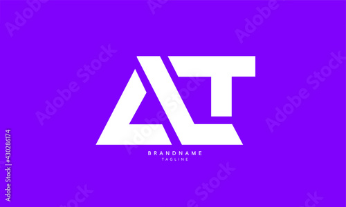 Alphabet letters Initials Monogram logo ALT, AL, LT