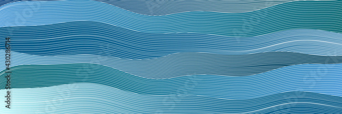 海　波　和柄　暑中見舞い