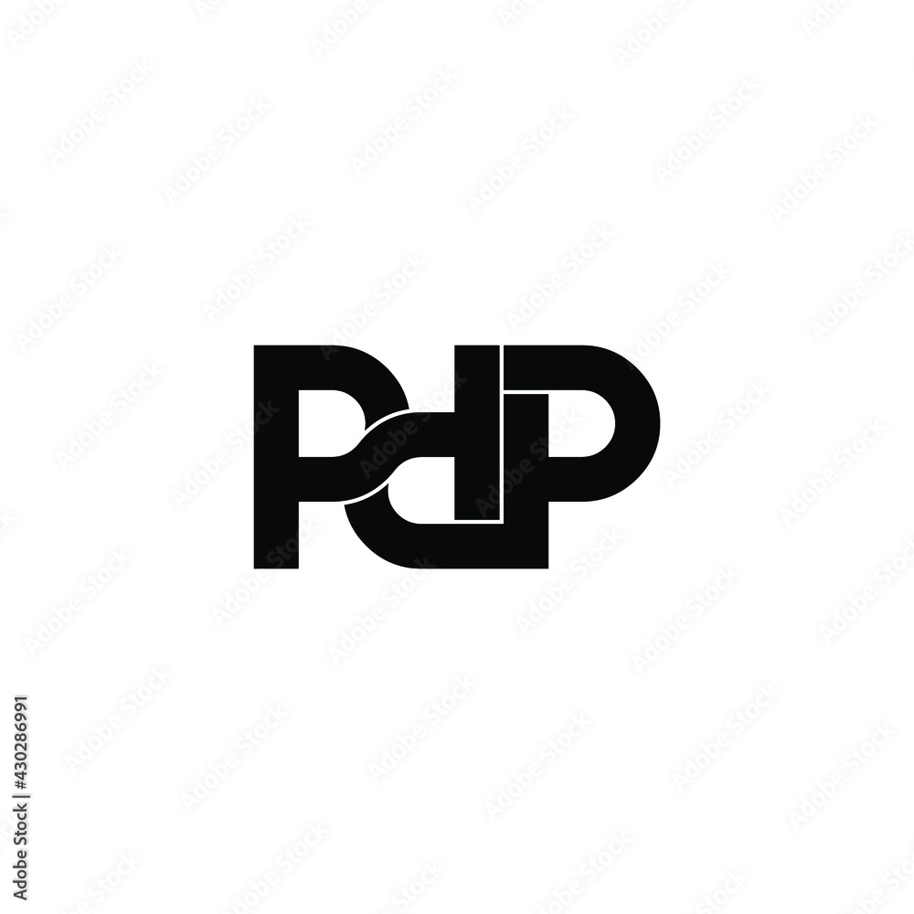 pdp letter original monogram logo design pdp letter original monogram logo design