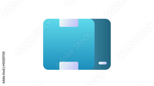 product package box single isolated icon with single isolated icon with smooth style