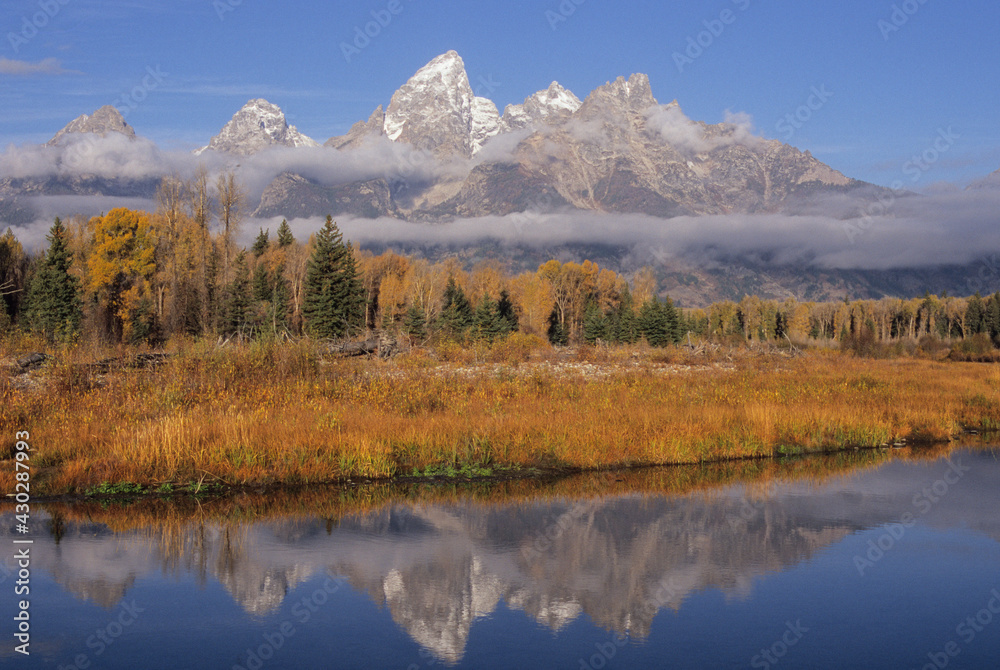  Fall in The Grand Tetons in Wyoming, USA