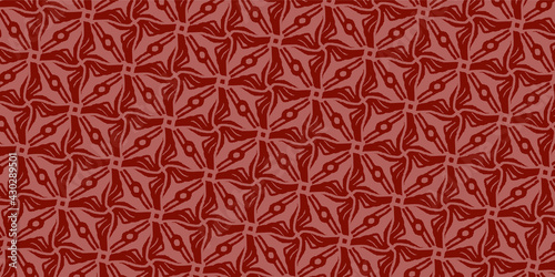 赤の幾何学的なシームレスなパターンのベクターの背景イラスト 