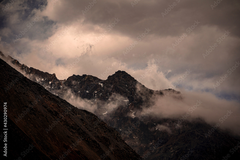 mountains surrounded by clouds