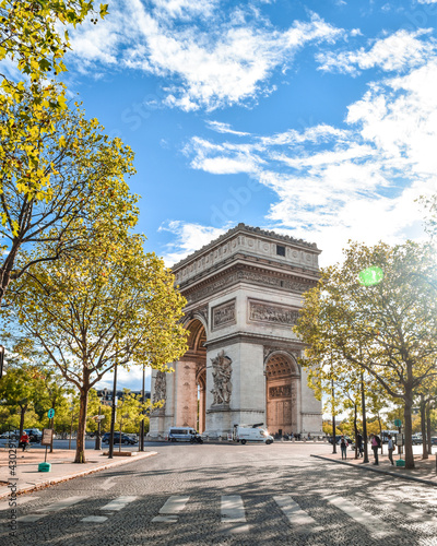 Canvas Print arc de triomphe city