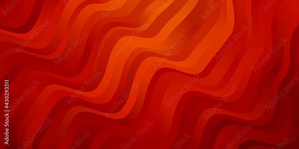 Dark Red, Yellow vector pattern with lines.