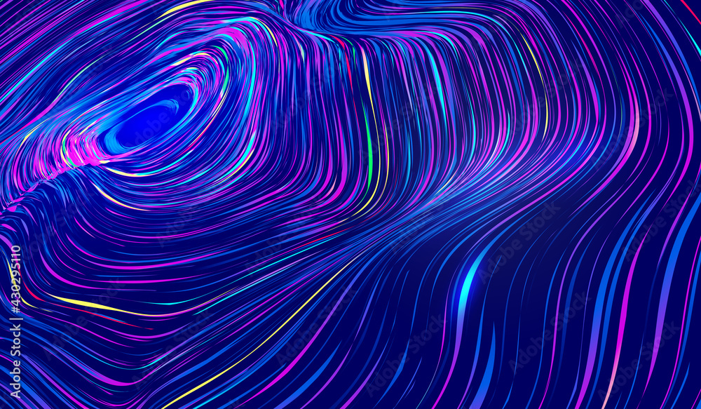Colorful wavy spiral lines abstract textured background Colorful wavy spiral lines abstract textured background