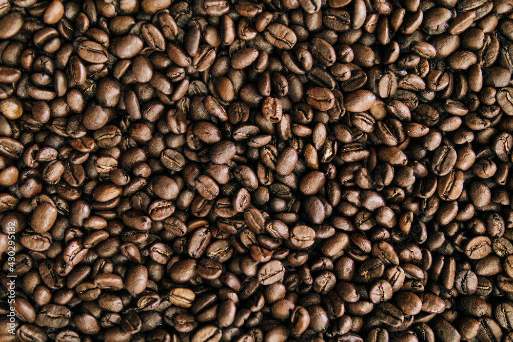 Coffee Beans Texture Background