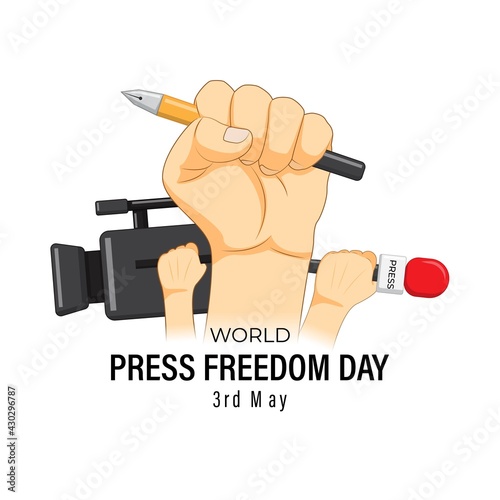 Vector illustration for world press freedom day-3rd May