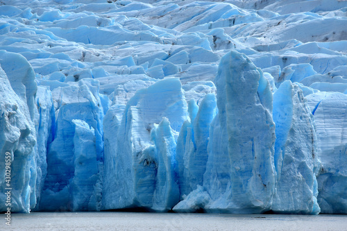 Glaciar Grey, ubicado en el Parque Nacional Torres del Paine, Chile.