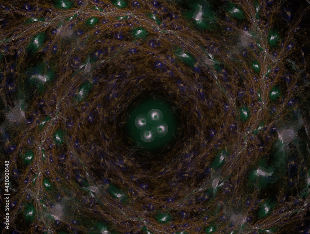 Fototapeta premium Imaginatory fractal background generated Image