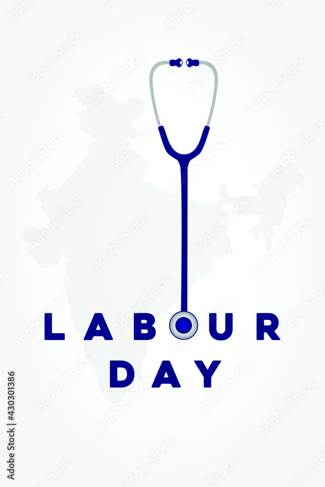 happy labour Day with stethoscope happy labour Day with stethoscope