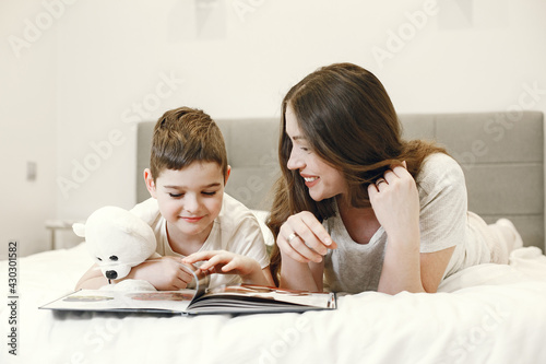 Portrait of a mother with her baby photo