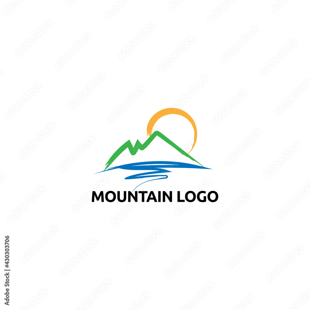Mountain logo vector concept, icon element, and template for business Mountain logo vector concept, icon element, and template for business