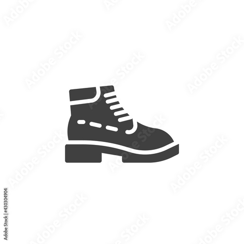 Boots shoe vector icon