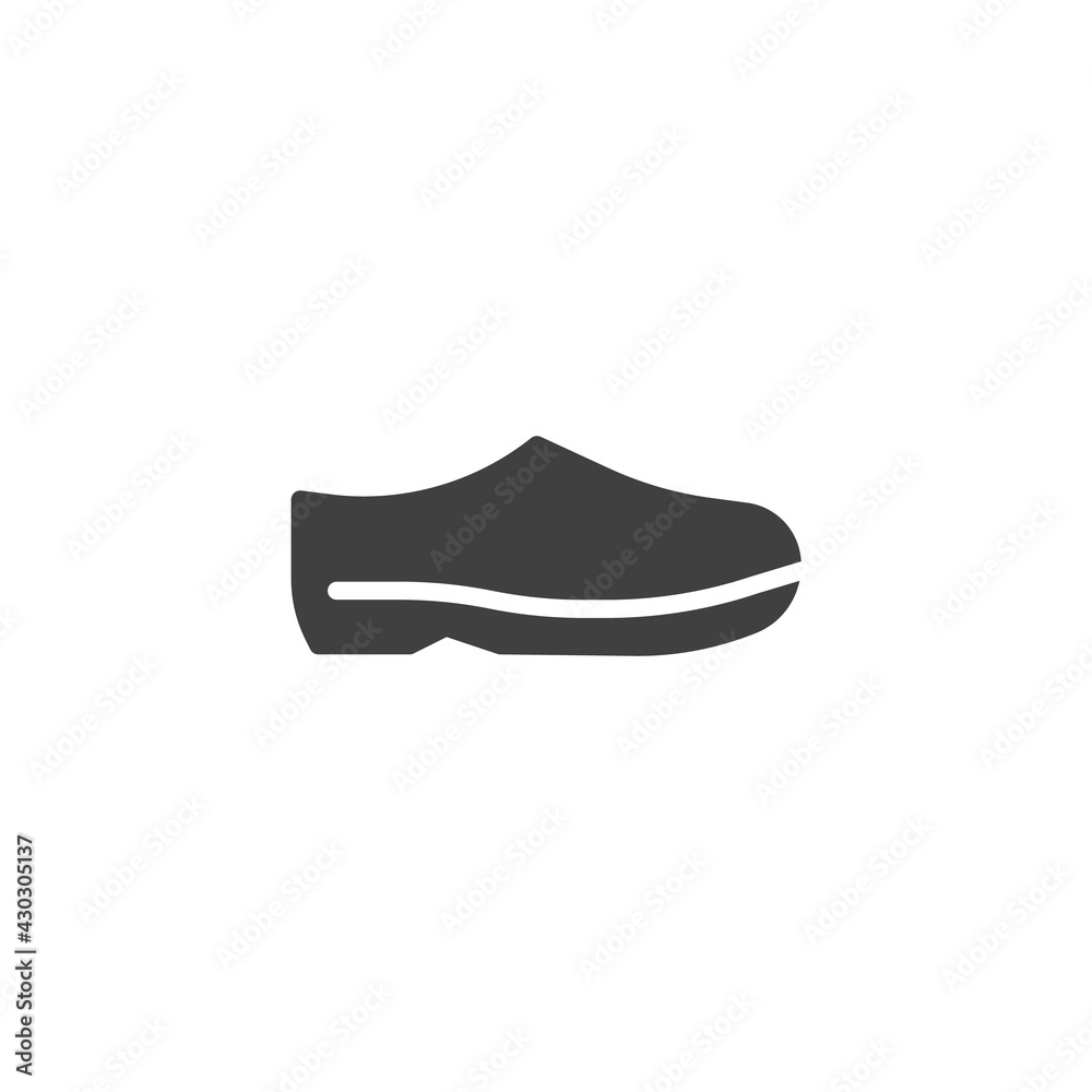 Galoshes shoe vector icon