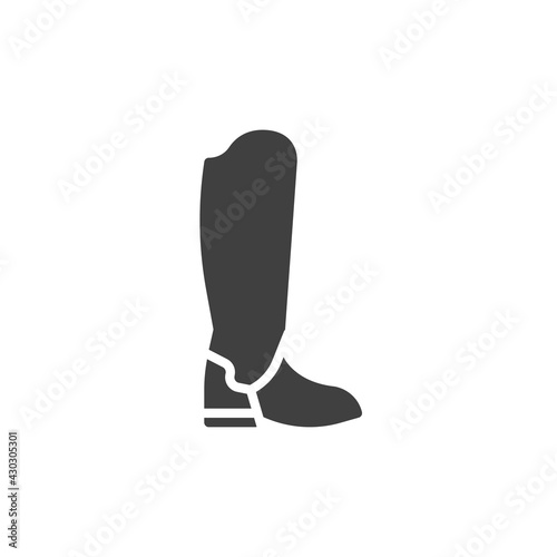 Riding boots vector icon