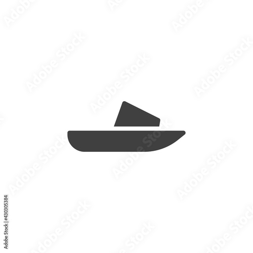 Slide sandals vector icon