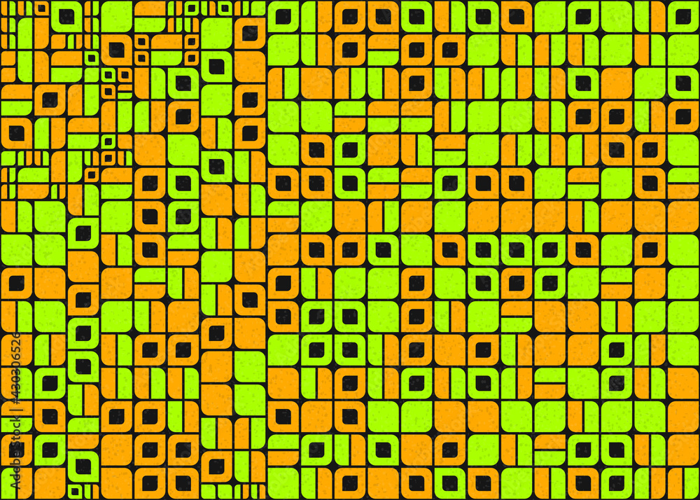 Fototapeta premium Abstract Geometric Pattern generative computational art illustration