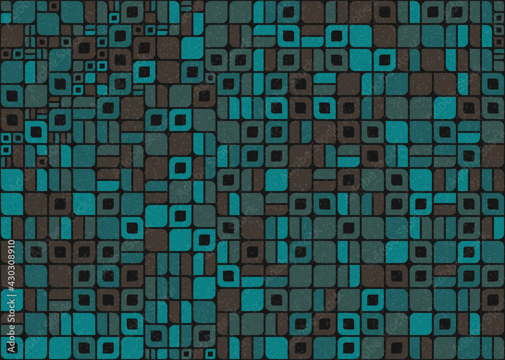 Fototapeta premium Abstract Geometric Pattern generative computational art illustration