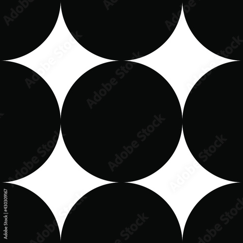 Illusion Abstract black and white pattern. Monochrome pattern. Optical illusion. Op art.

