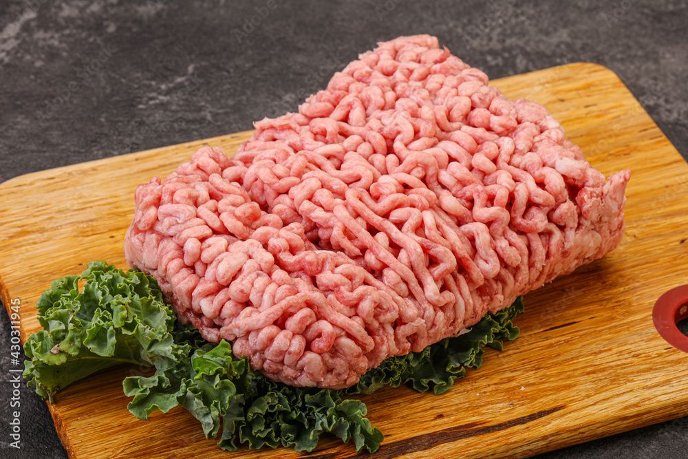 Raw pork minced meat for cooking Raw pork minced meat for cooking