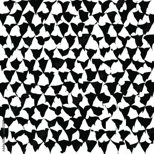 Illusion Abstract black and white pattern. Monochrome pattern. Optical illusion. Op art.
