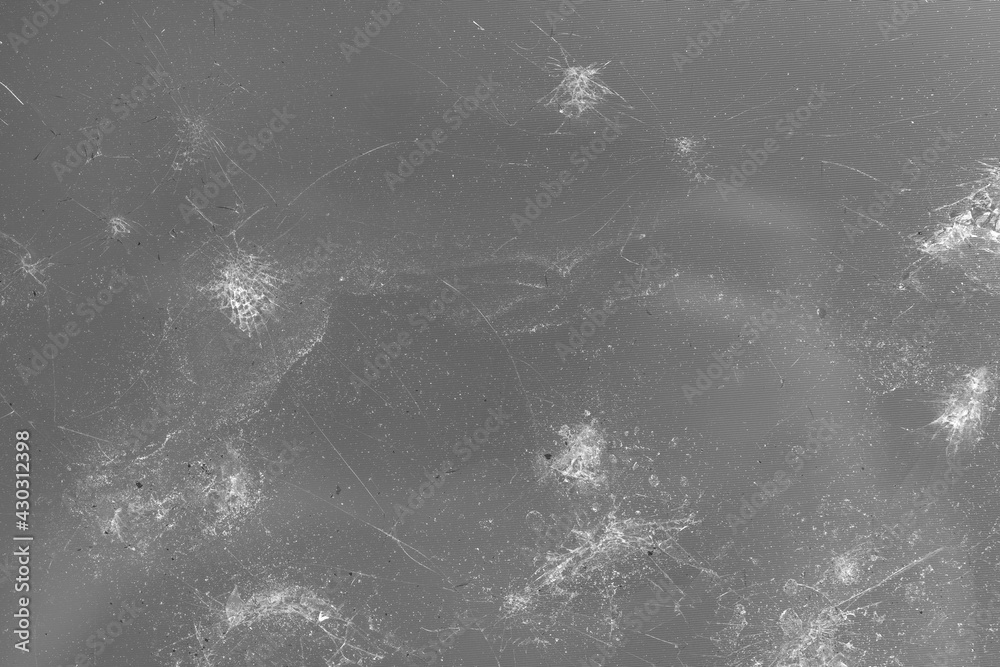 Broken LCD monitor panel background texture. Cracked screens glass