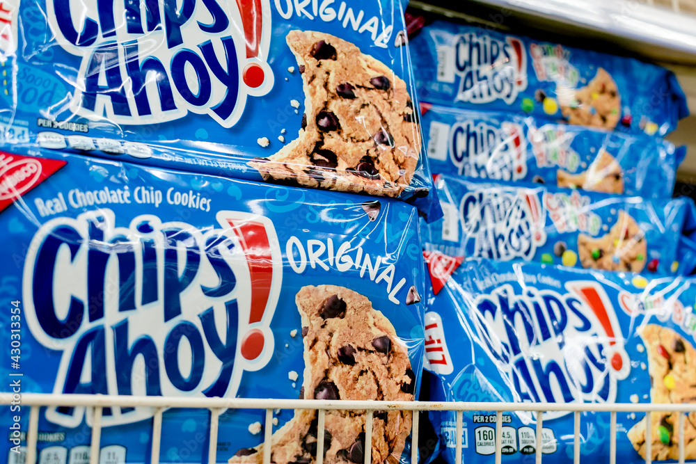 Manila, Philippines July 2020 Chips Ahoy, a popular cookie brand on