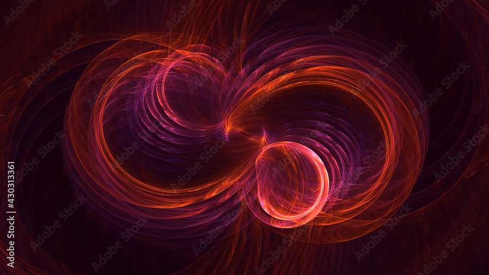 3D rendering abstract multicolor fractal light background 3D rendering abstract multicolor fractal light background