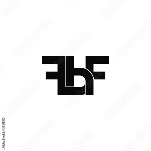 fbf letter original monogram logo design