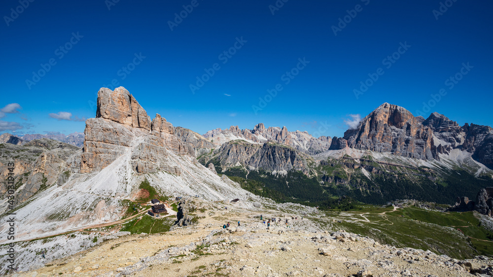Fototapeta premium Monte Averau dalla cima del Nuvolau
