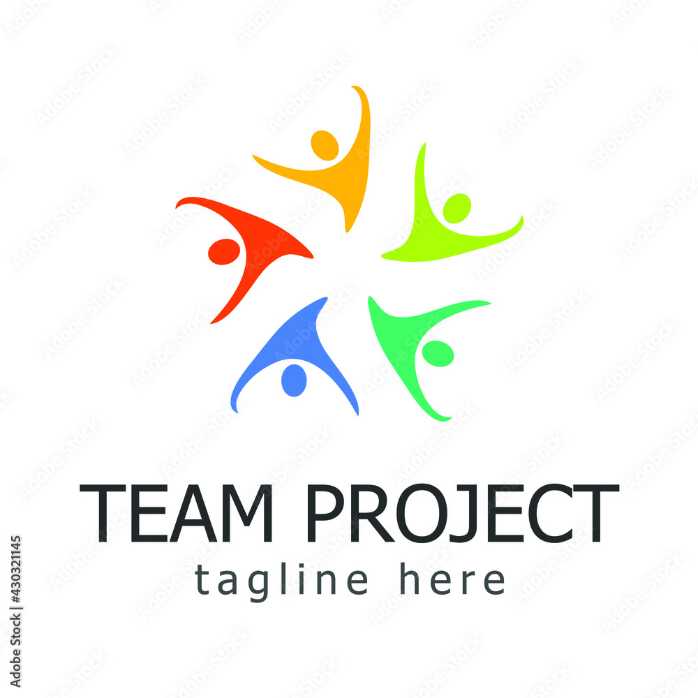 Fototapeta premium Team Project Logo