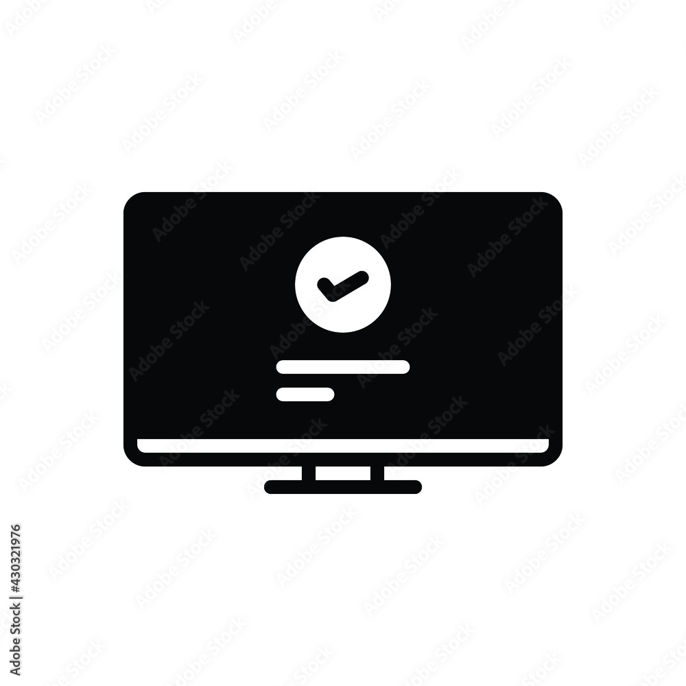 Black solid icon for submitted Black solid icon for submitted