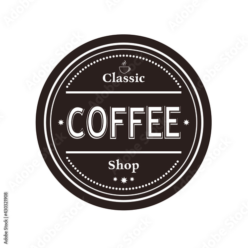 Classic Coffee Shop Vintage Logo Template