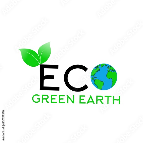 Eco flat vector icon. Ecology flat vector sign. 