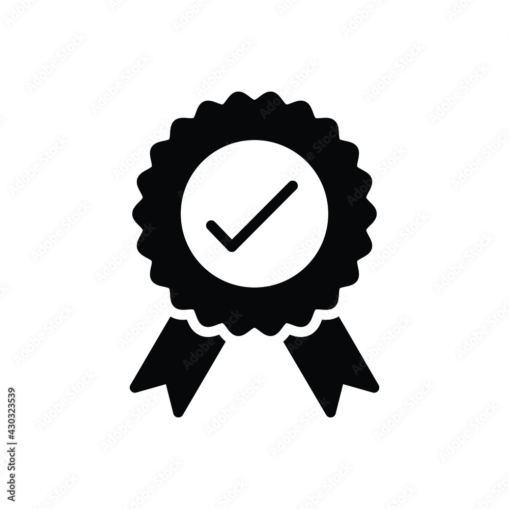 Black solid icon for officially Black solid icon for officially
