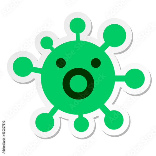 simple gasping virus sticker