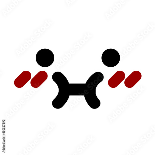 cute unsure face icon