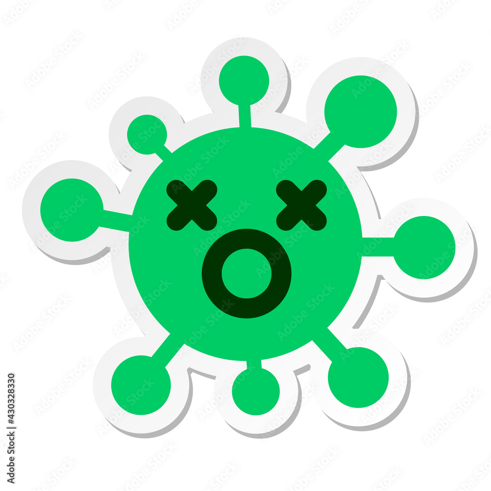 gasping dead virus sticker gasping dead virus sticker