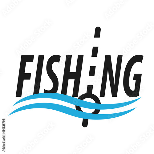 Design for fishing float on a blue wave