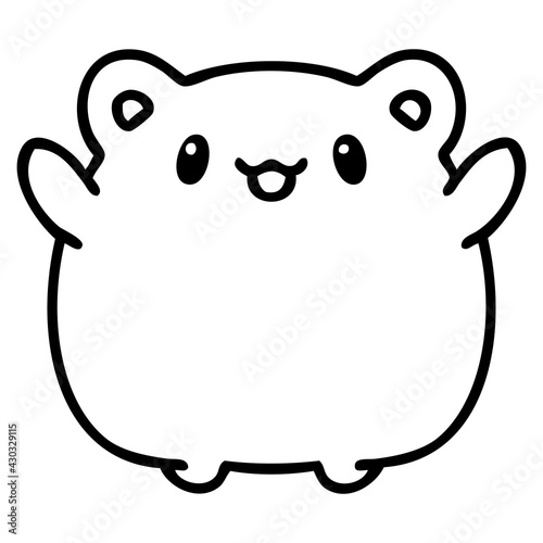 cute cartoon hamster