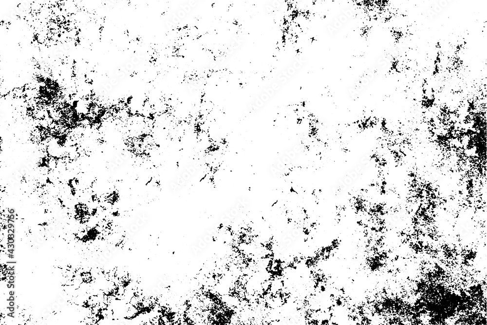 Vector black and white texture abstract. Distressed effect grunge background.