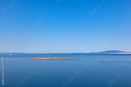 View of a typical Croatian little island near Stara Baska