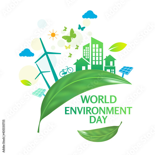 World environment day logo design template 