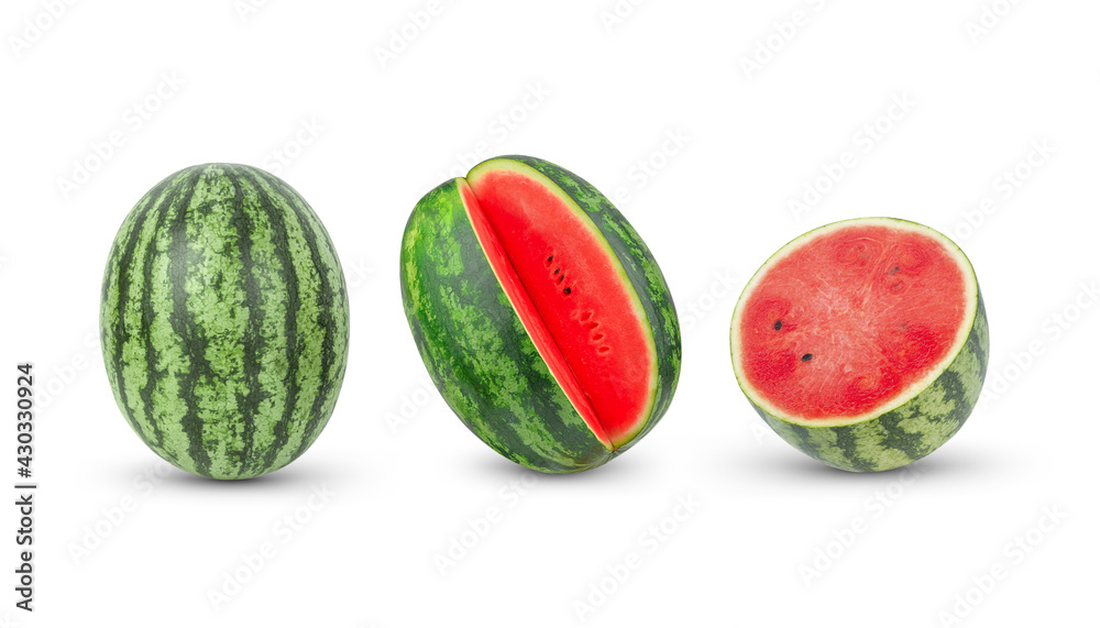 watermelon fruit on white background watermelon fruit on white background