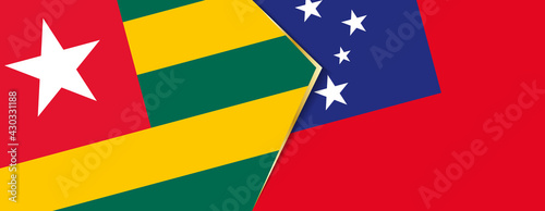 Togo and Samoa flags, two vector flags.
