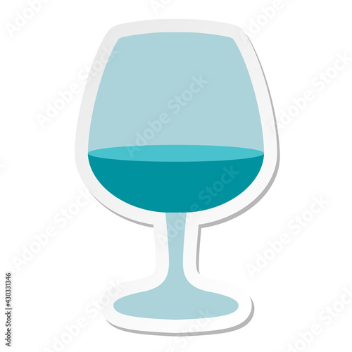 brandy glass sticker