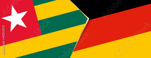 Togo and Germany flags, two vector flags.