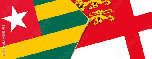 Togo and Sark flags, two vector flags.